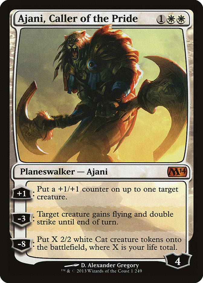 Ajani, Caller of the Pride [Magic 2014] | Anubis Games and Hobby