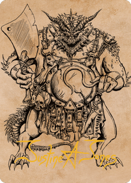 Thrakkus the Butcher Art Card (Gold-Stamped Signature) [Commander Legends: Battle for Baldur's Gate Art Series] | Anubis Games and Hobby