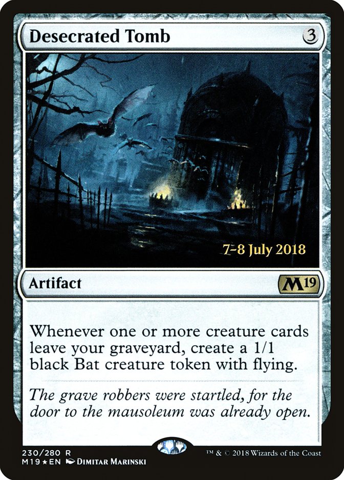 Desecrated Tomb [Core Set 2019 Prerelease Promos] | Anubis Games and Hobby