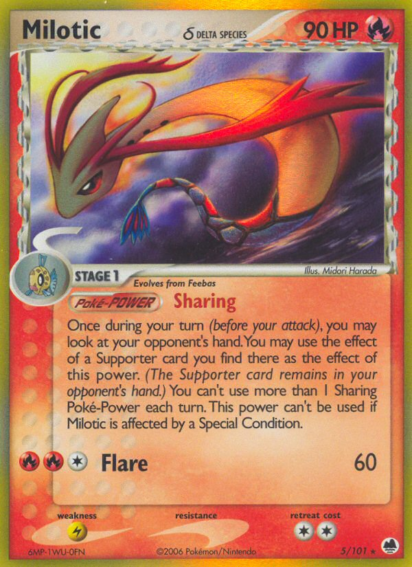 Milotic (5/101) (Delta Species) [EX: Dragon Frontiers] | Anubis Games and Hobby