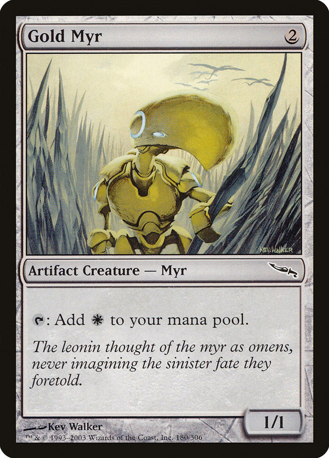 Gold Myr [Mirrodin] | Anubis Games and Hobby