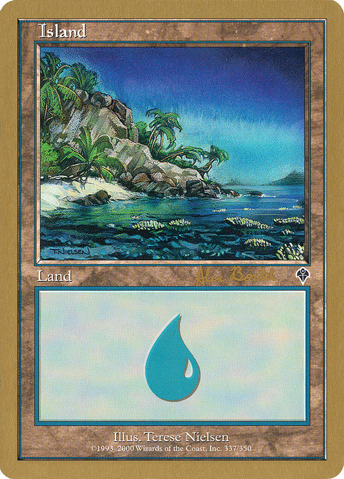 Island (ab337) (Alex Borteh) [World Championship Decks 2001] | Anubis Games and Hobby