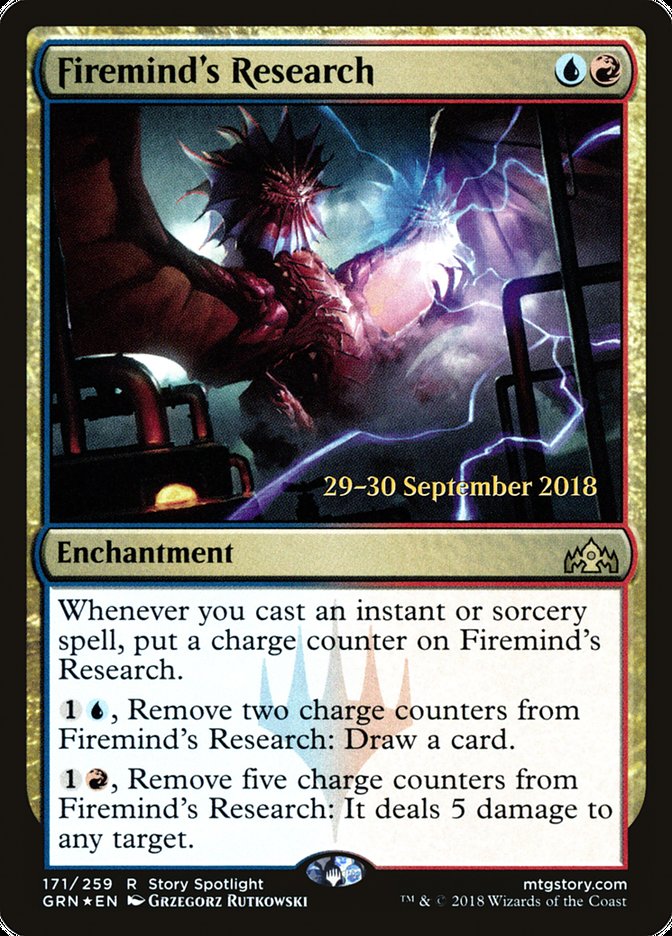 Firemind's Research [Guilds of Ravnica Prerelease Promos] | Anubis Games and Hobby