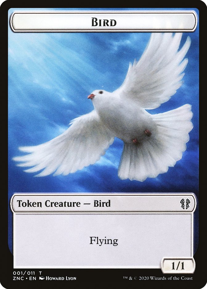 Bird // Kor Ally Double-Sided Token [Zendikar Rising Commander Tokens] | Anubis Games and Hobby