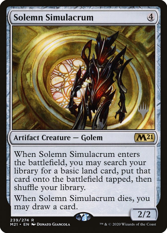 Solemn Simulacrum (Promo Pack) [Core Set 2021 Promos] | Anubis Games and Hobby