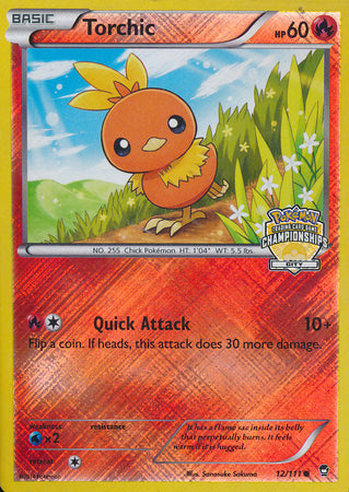 Torchic (12/111) (City Championship Promo) [XY: Furious Fists] | Anubis Games and Hobby