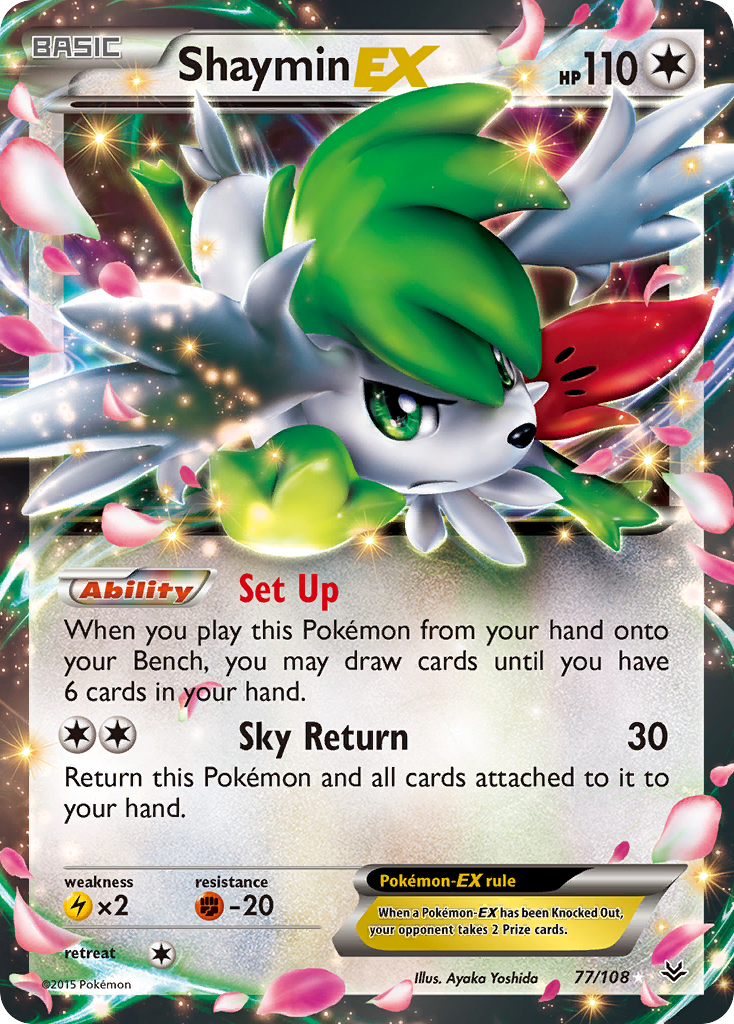 Shaymin EX (77/108) [XY: Roaring Skies] | Anubis Games and Hobby