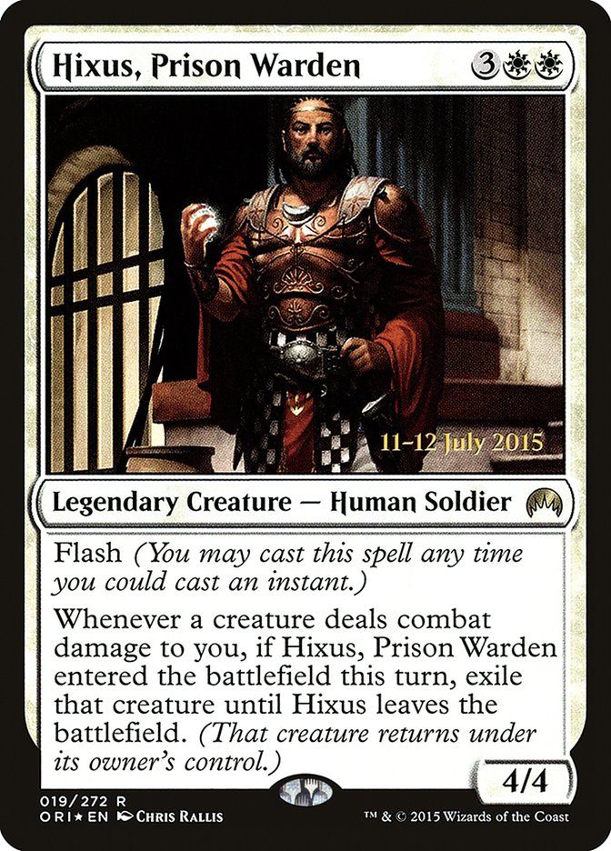 Hixus, Prison Warden [Magic Origins Prerelease Promos] | Anubis Games and Hobby