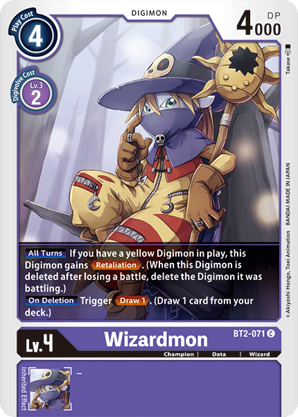 Wizardmon [BT2-071] [Release Special Booster Ver.1.0] | Anubis Games and Hobby