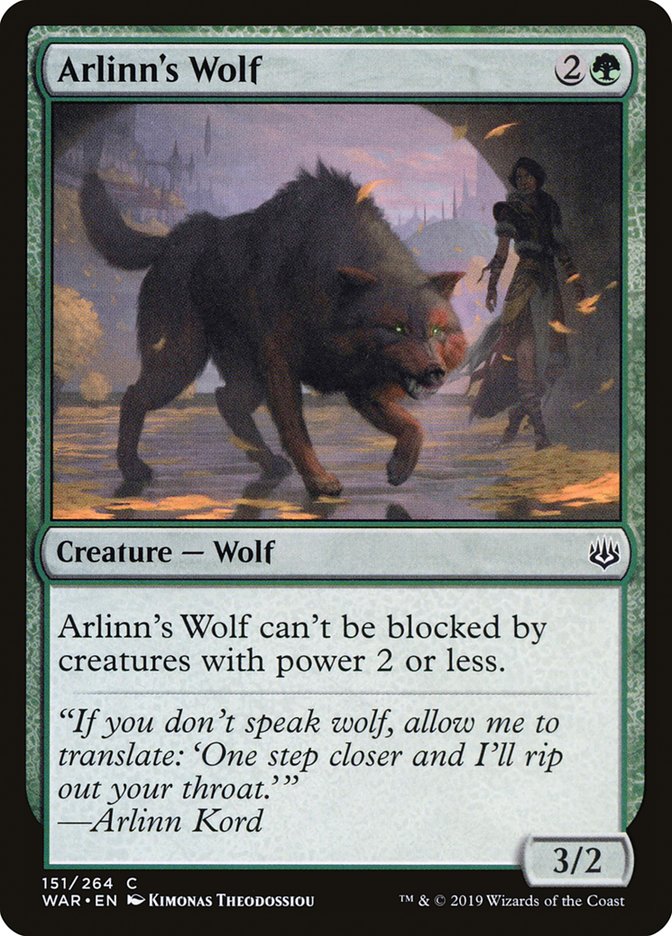 Arlinn's Wolf [War of the Spark] | Anubis Games and Hobby