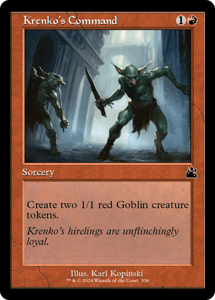 Krenko's Command (Retro Frame) [Ravnica Remastered] | Anubis Games and Hobby