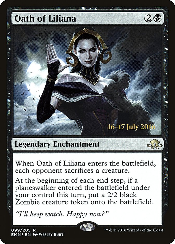 Oath of Liliana [Eldritch Moon Prerelease Promos] | Anubis Games and Hobby