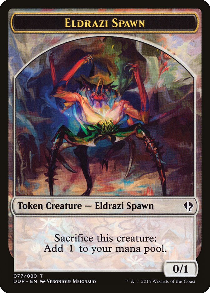 Eldrazi Spawn Token (077/080) [Duel Decks: Zendikar vs. Eldrazi] | Anubis Games and Hobby