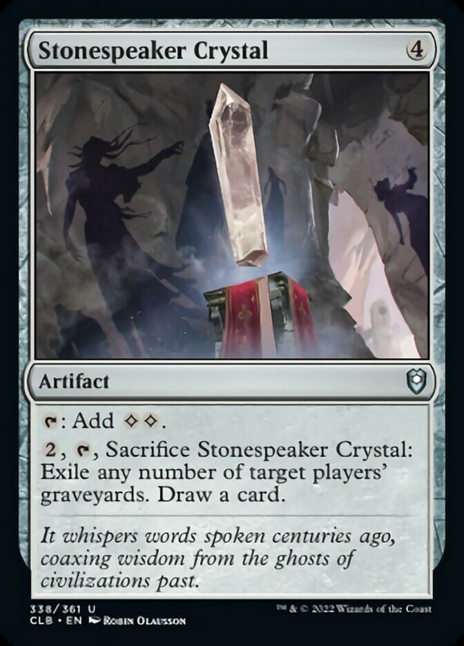 Stonespeaker Crystal [Commander Legends: Battle for Baldur's Gate] | Anubis Games and Hobby