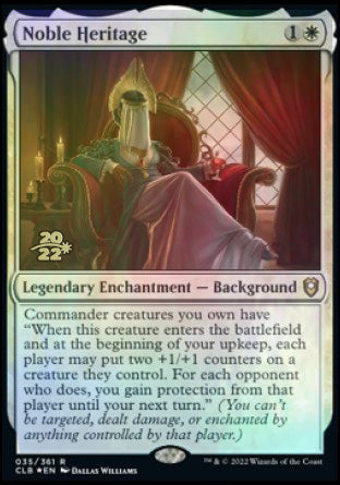 Noble Heritage [Commander Legends: Battle for Baldur's Gate Prerelease Promos] | Anubis Games and Hobby