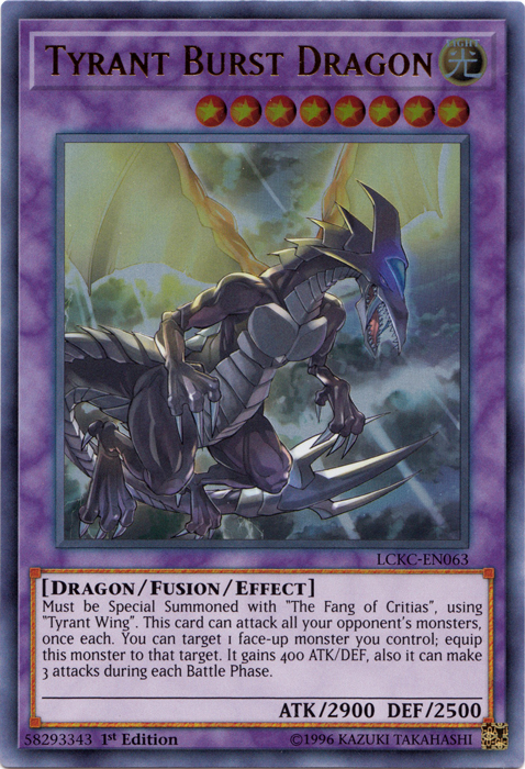 Tyrant Burst Dragon [LCKC-EN063] Ultra Rare | Anubis Games and Hobby