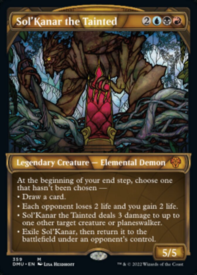 Sol'Kanar the Tainted (Showcase Textured) [Dominaria United] | Anubis Games and Hobby