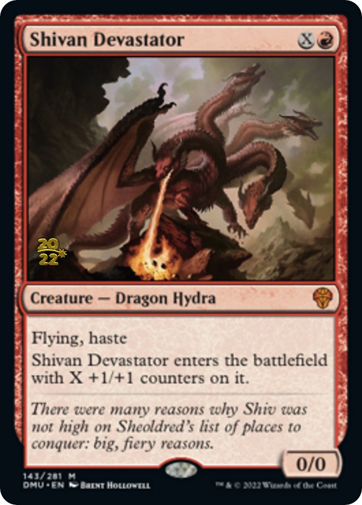 Shivan Devastator [Dominaria United Prerelease Promos] | Anubis Games and Hobby