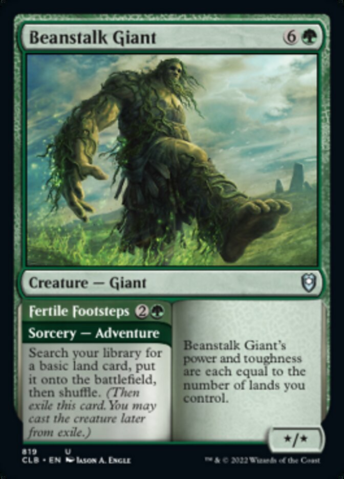 Beanstalk Giant // Fertile Footsteps [Commander Legends: Battle for Baldur's Gate] | Anubis Games and Hobby