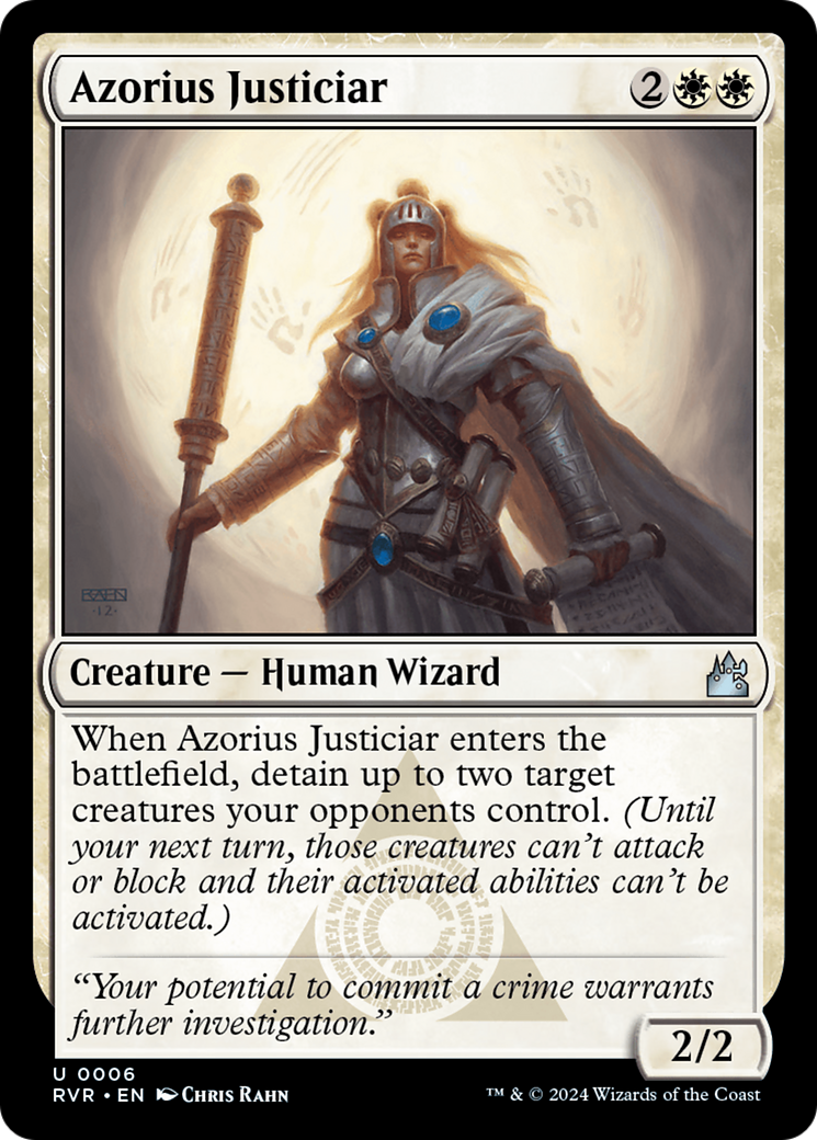Azorius Justiciar [Ravnica Remastered] | Anubis Games and Hobby