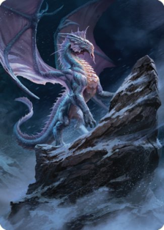 Ancient Silver Dragon Art Card (06) [Commander Legends: Battle for Baldur's Gate Art Series] | Anubis Games and Hobby