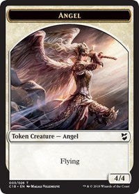 Angel // Soldier Double-Sided Token [Commander 2018 Tokens] | Anubis Games and Hobby