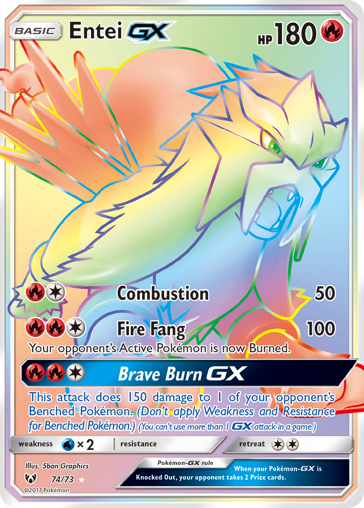 Entei GX (74/73) [Sun & Moon: Shining Legends] | Anubis Games and Hobby