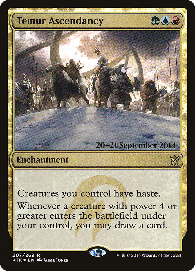 Temur Ascendancy [Khans of Tarkir Prerelease Promos] | Anubis Games and Hobby