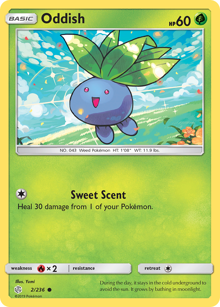 Oddish (2/236) [Sun & Moon: Cosmic Eclipse] | Anubis Games and Hobby