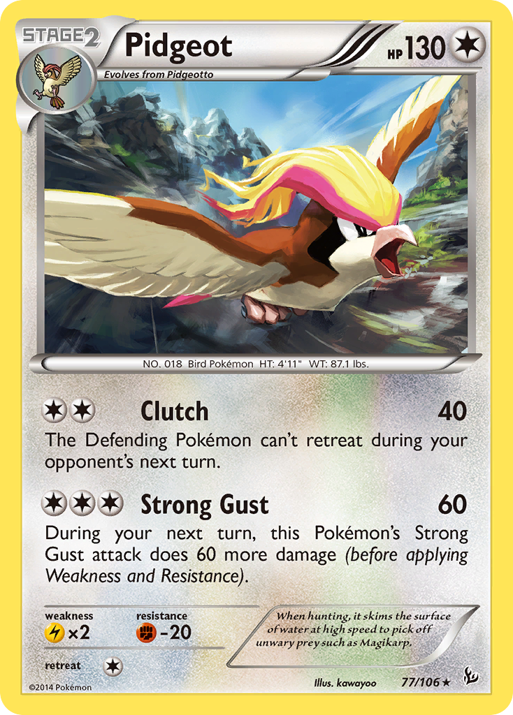 Pidgeot (77/106) [XY: Flashfire] | Anubis Games and Hobby