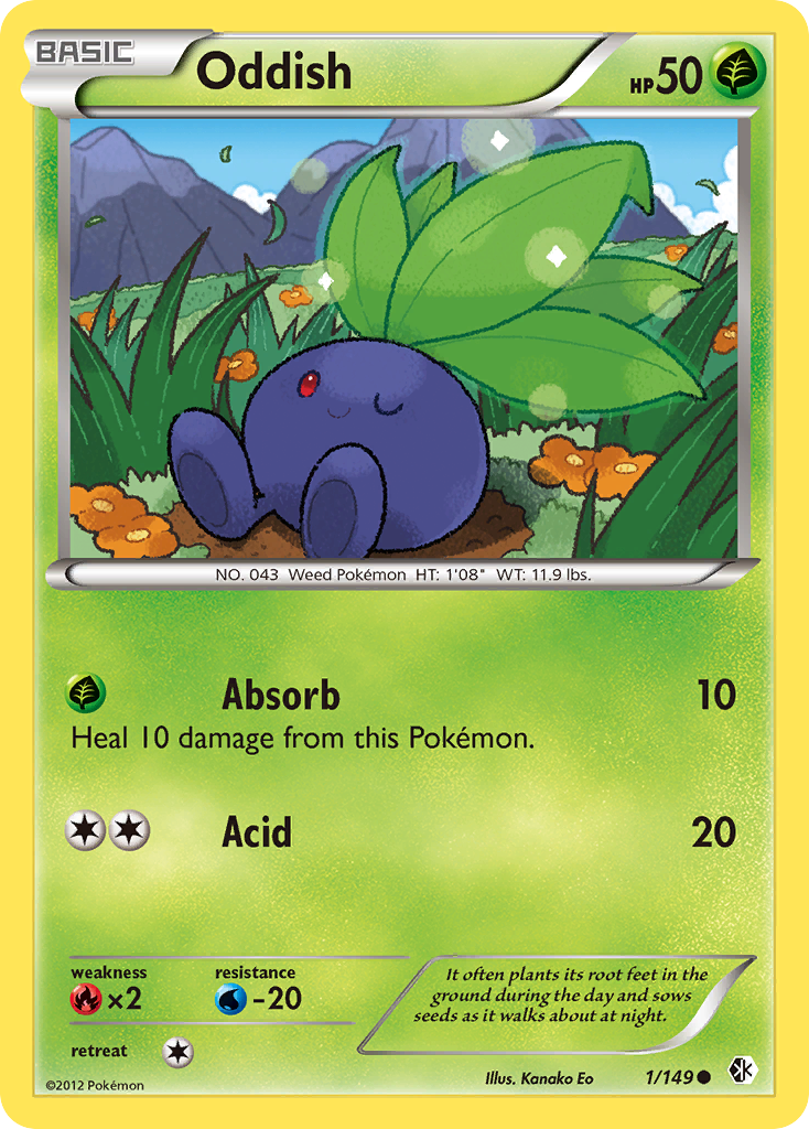 Oddish (1/149) [Black & White: Boundaries Crossed] | Anubis Games and Hobby