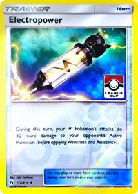 Electropower (172/214) (League Promo) [Sun & Moon: Lost Thunder] | Anubis Games and Hobby