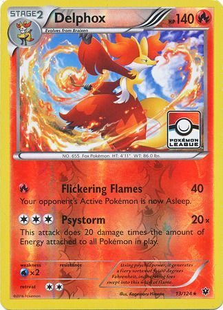 Delphox (13/124) (League Promo) [XY: Fates Collide] | Anubis Games and Hobby