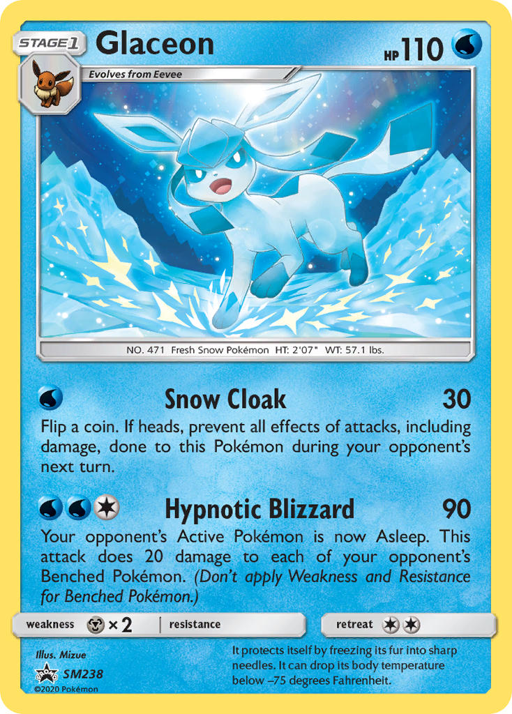 Glaceon (SM238) [Sun & Moon: Black Star Promos] | Anubis Games and Hobby