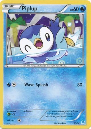Piplup (16/30) [XY: Trainer Kit 3 - Suicune] | Anubis Games and Hobby