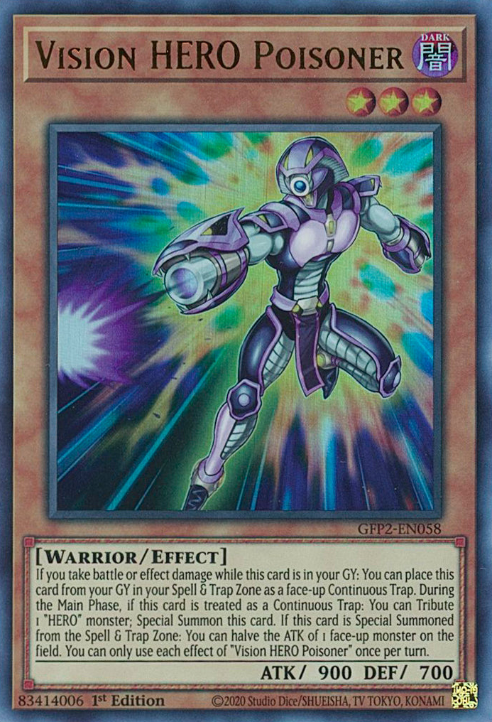 Vision HERO Poisoner [GFP2-EN058] Ultra Rare | Anubis Games and Hobby