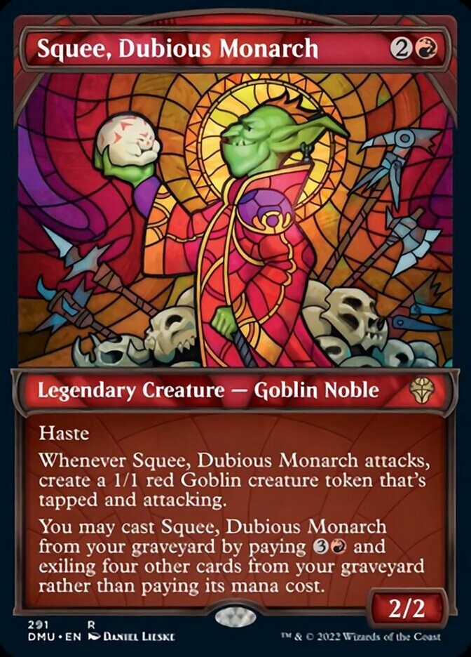 Squee, Dubious Monarch (Showcase) [Dominaria United] | Anubis Games and Hobby
