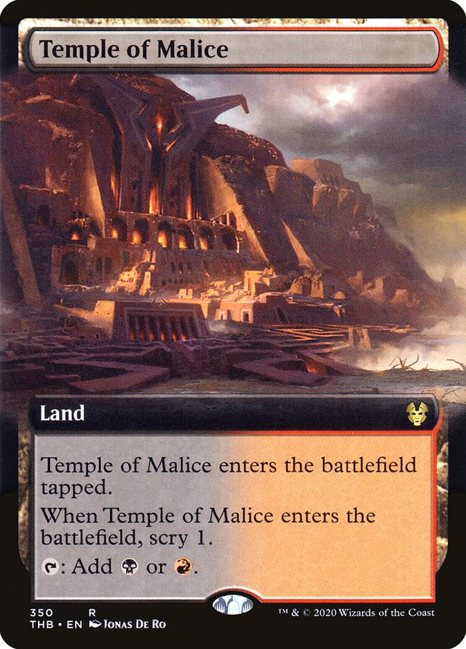 Temple of Malice (Extended Art) [Theros Beyond Death] | Anubis Games and Hobby