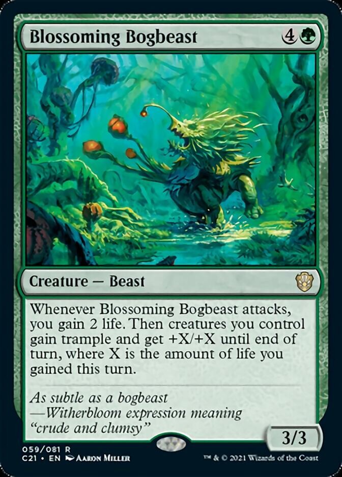 Blossoming Bogbeast [Commander 2021] | Anubis Games and Hobby