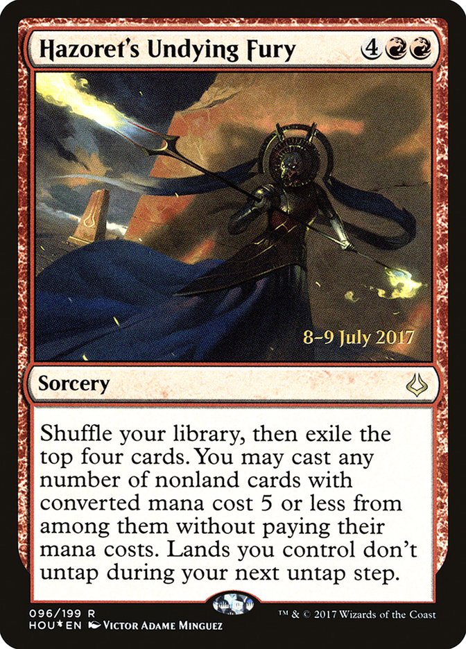Hazoret's Undying Fury [Hour of Devastation Prerelease Promos] | Anubis Games and Hobby