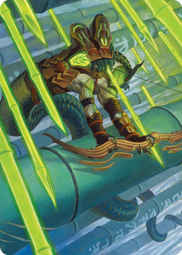 Bamboo Grove Archer Art Card [Kamigawa: Neon Dynasty Art Series] | Anubis Games and Hobby