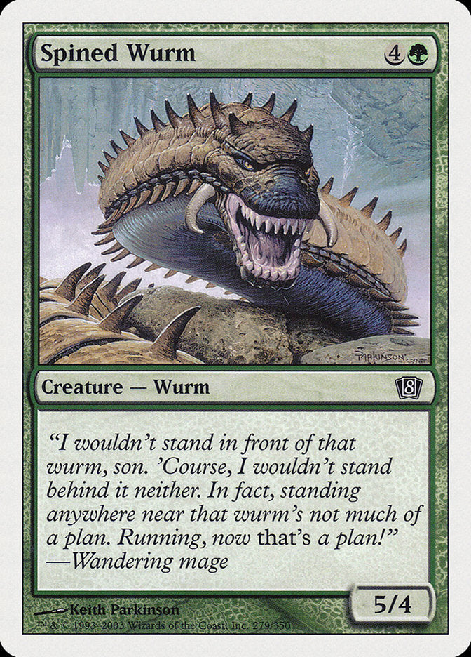Spined Wurm [Eighth Edition] | Anubis Games and Hobby