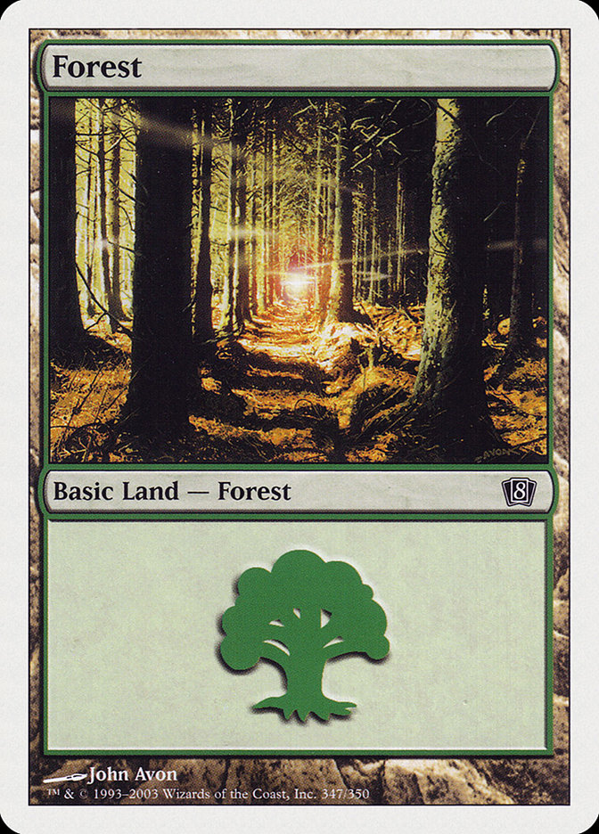 Forest (347) [Eighth Edition] | Anubis Games and Hobby