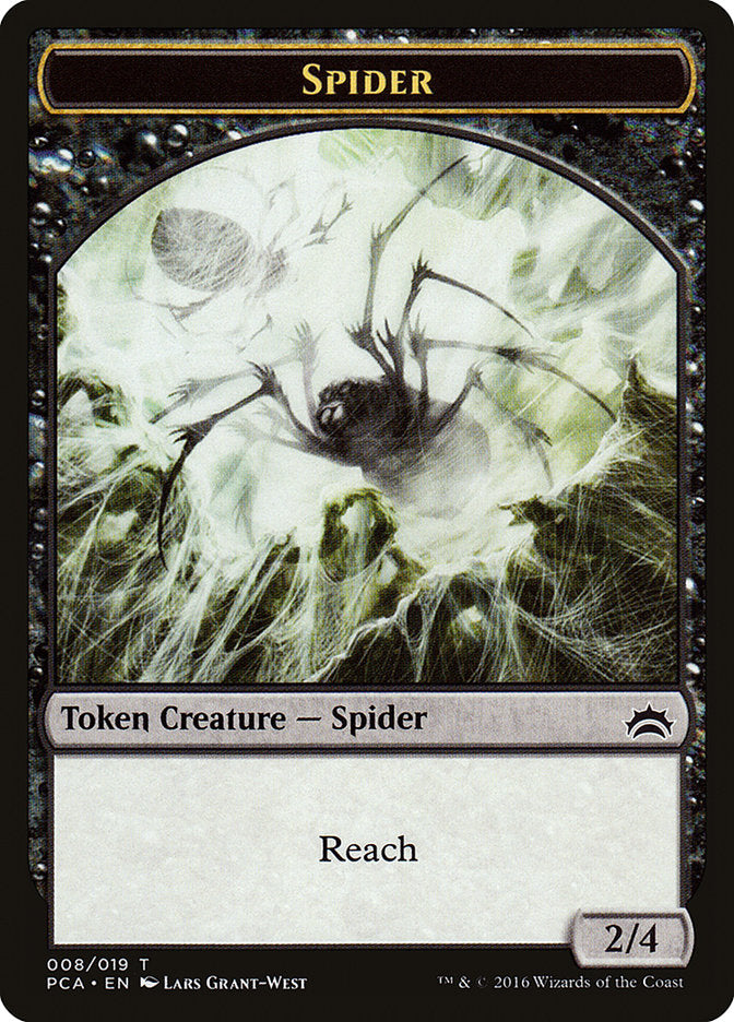 Spider // Saproling Double-Sided Token [Planechase Anthology Tokens] | Anubis Games and Hobby
