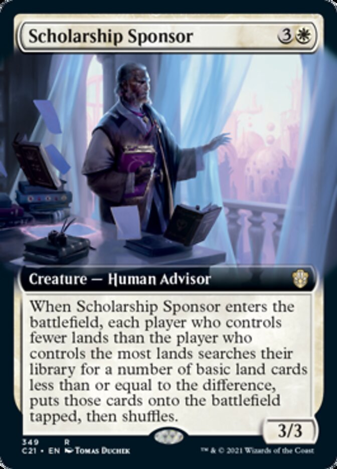 Scholarship Sponsor (Extended Art) [Commander 2021] | Anubis Games and Hobby