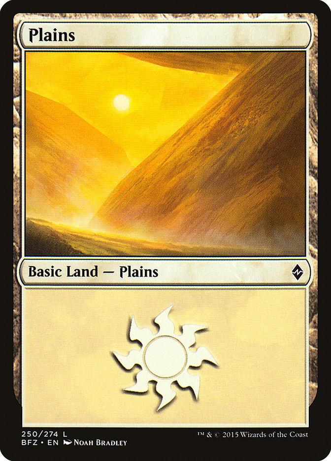 Plains (250) [Battle for Zendikar] | Anubis Games and Hobby