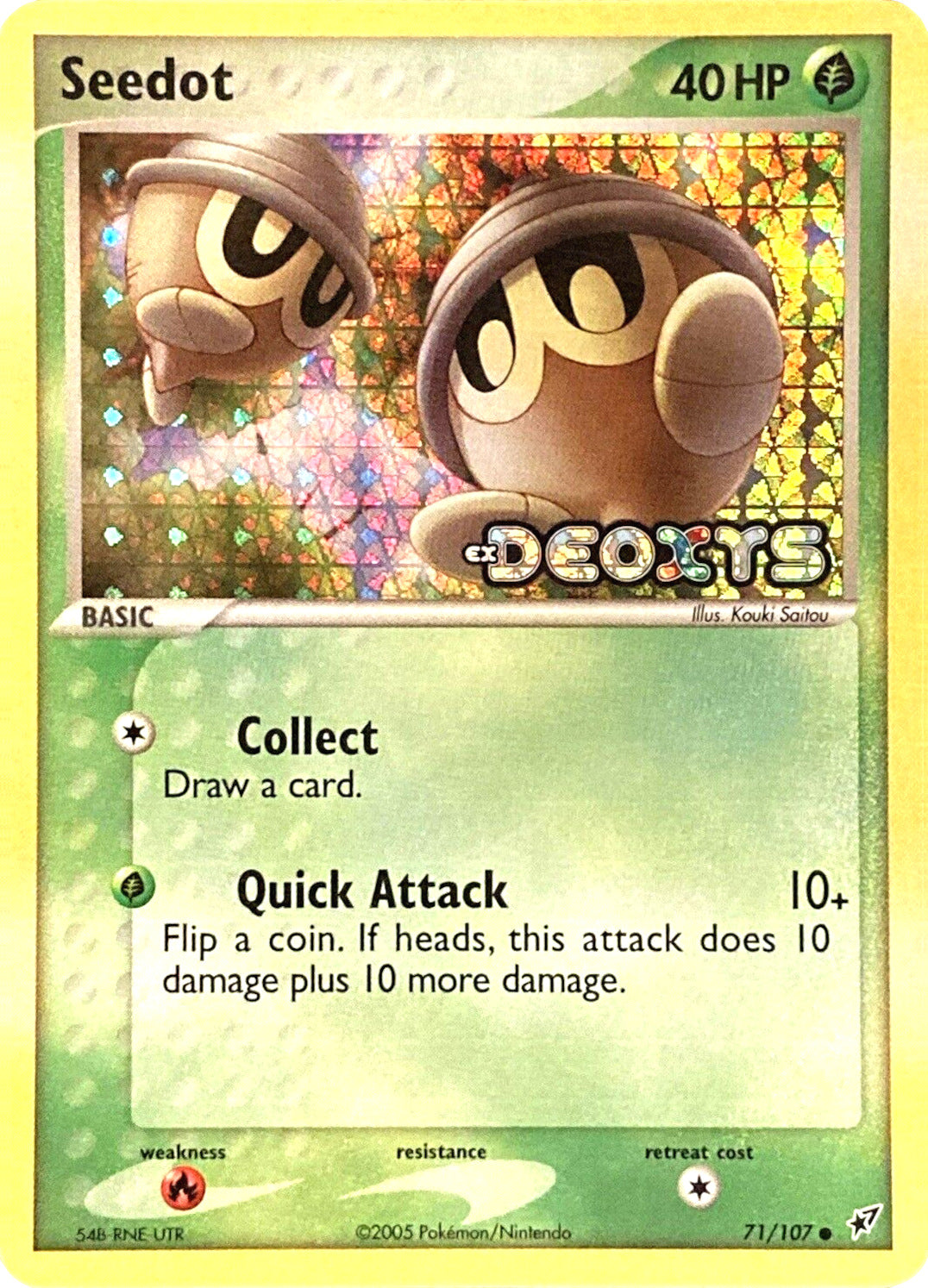 Seedot (71/107) (Stamped) [EX: Deoxys] | Anubis Games and Hobby