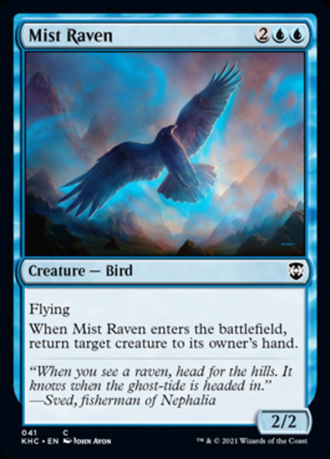 Mist Raven [Kaldheim Commander] | Anubis Games and Hobby