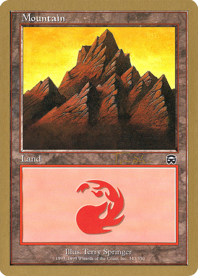 Mountain (jt343) (Jan Tomcani) (MMQ) [World Championship Decks 2001] | Anubis Games and Hobby