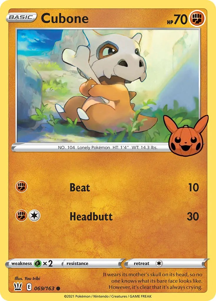 Cubone (069/163) [Trick or Trade] | Anubis Games and Hobby